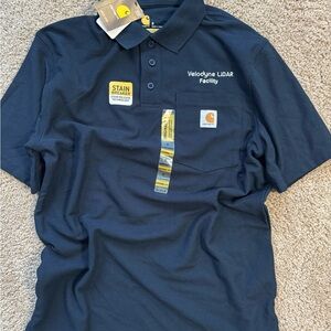 Carhartt Men's Dark Navy Blue Polo Shirt